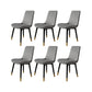Solid Wood Kitchen Dining Side Chairs Parsons Dining Side Chairs Cotton and Linen 6 Piece Set Clearhalo 'Dining Chairs' 'Dining Tables & Seating' 'dining_chair' 'furn' 'furn_dining_chair' 'Furniture' 'Kitchen & Dining Furniture' 6911490