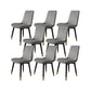 Solid Wood Kitchen Dining Side Chairs Parsons Dining Side Chairs Cotton and Linen 8 Piece Set Clearhalo 'Dining Chairs' 'Dining Tables & Seating' 'dining_chair' 'furn' 'furn_dining_chair' 'Furniture' 'Kitchen & Dining Furniture' 6911492