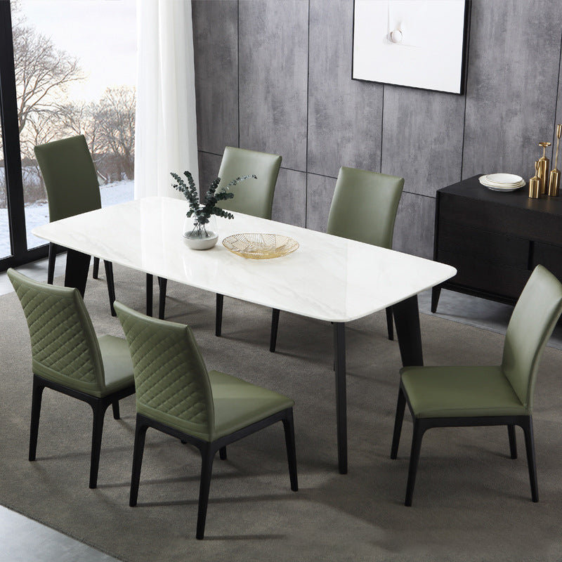 Contemporary Dining Chairs Upholstered Chairs with Wood Base Clearhalo 'Dining Chairs' 'Dining Tables & Seating' 'dining_chair' 'furn' 'furn_dining_chair' 'Furniture' 'Kitchen & Dining Furniture' 6911499