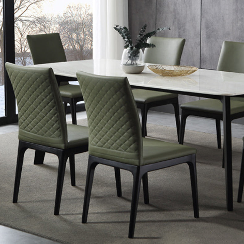 Contemporary Dining Chairs Upholstered Chairs with Wood Base Clearhalo 'Dining Chairs' 'Dining Tables & Seating' 'dining_chair' 'furn' 'furn_dining_chair' 'Furniture' 'Kitchen & Dining Furniture' 6911512