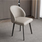 Chaises de salle à manger de cuisine en simili cuir, chaises contemporaines avec pieds en métal noir