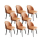 Chaises de salle à manger de cuisine en simili cuir, chaises contemporaines avec pieds en métal noir