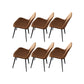 Contemporary Kitchen Dining Side Chairs Parsons Dining Side Chair Orange 6 Piece Set Clearhalo 'Dining Chairs' 'Dining Tables & Seating' 'dining_chair' 'furn' 'furn_dining_chair' 'Furniture' 'Kitchen & Dining Furniture' 6911581