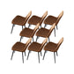 Contemporary Kitchen Dining Side Chairs Parsons Dining Side Chair Orange 8 Piece Set Clearhalo 'Dining Chairs' 'Dining Tables & Seating' 'dining_chair' 'furn' 'furn_dining_chair' 'Furniture' 'Kitchen & Dining Furniture' 6911583