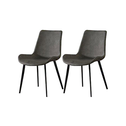 Contemporary Kitchen Dining Side Chairs Parsons Dining Side Chair Gray 2 Piece Set Clearhalo 'Dining Chairs' 'Dining Tables & Seating' 'dining_chair' 'furn' 'furn_dining_chair' 'Furniture' 'Kitchen & Dining Furniture' 6911586