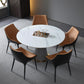 Faux Leather Dining Chairs Contemporary Chairs with Metal Legs