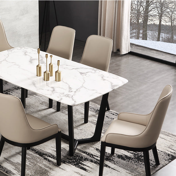 Contemporary Dining Chairs Upholstered Chairs with Solid Wood Base Clearhalo 'Dining Chairs' 'Dining Tables & Seating' 'dining_chair' 'furn' 'furn_dining_chair' 'Furniture' 'Kitchen & Dining Furniture' 6911620