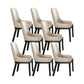 Contemporary Dining Chairs Upholstered Chairs with Solid Wood Base 8 Piece Set Black Clearhalo 'Dining Chairs' 'Dining Tables & Seating' 'dining_chair' 'furn' 'furn_dining_chair' 'Furniture' 'Kitchen & Dining Furniture' 6911630