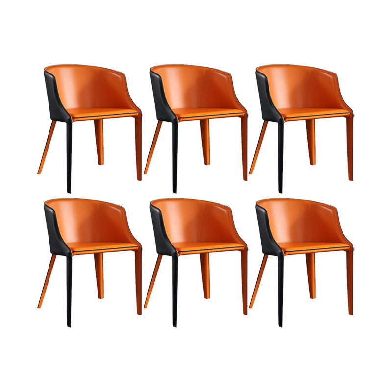 Faux Leather Kitchen Dining Side Chairs Contemporary Metal Side Chairs