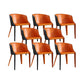 Faux Leather Kitchen Dining Side Chairs Contemporary Metal Side Chairs