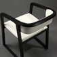Open Back Kitchen Dining Chairs Upholstered Chairs with Solid Wood Base
