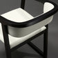 Open Back Kitchen Dining Chairs Upholstered Chairs with Solid Wood Base