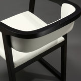 Sedie da pranzo in cucina aperta posteriore sedie imbottite con base in legno massiccio