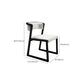 Open Back Kitchen Dining Chairs Upholstered Chairs with Solid Wood Base