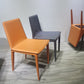 Eetkamerstoelen van kunstleer Moderne bijzetstoelen met metalen onderstel