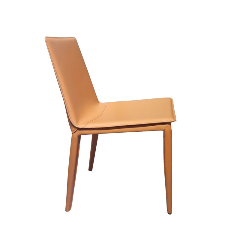 Eetkamerstoelen van kunstleer Moderne bijzetstoelen met metalen onderstel