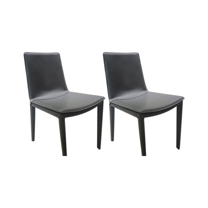 Eetkamerstoelen van kunstleer Moderne bijzetstoelen met metalen onderstel