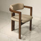 Upholstered Dining Chairs Contemporary Arm Chairs with Wood Base Clearhalo 'Dining Chairs' 'Dining Tables & Seating' 'dining_chair' 'furn' 'furn_dining_chair' 'Furniture' 'Kitchen & Dining Furniture' 6911692