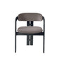 Upholstered Dining Chairs Contemporary Arm Chairs with Wood Base Clearhalo 'Dining Chairs' 'Dining Tables & Seating' 'dining_chair' 'furn' 'furn_dining_chair' 'Furniture' 'Kitchen & Dining Furniture' 6911698