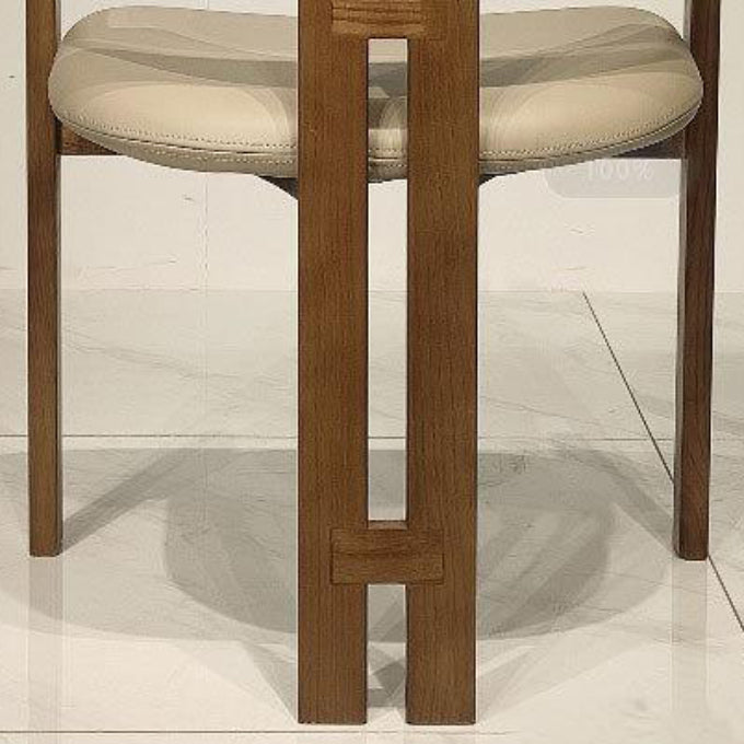 Upholstered Dining Chairs Contemporary Arm Chairs with Wood Base Clearhalo 'Dining Chairs' 'Dining Tables & Seating' 'dining_chair' 'furn' 'furn_dining_chair' 'Furniture' 'Kitchen & Dining Furniture' 6911701