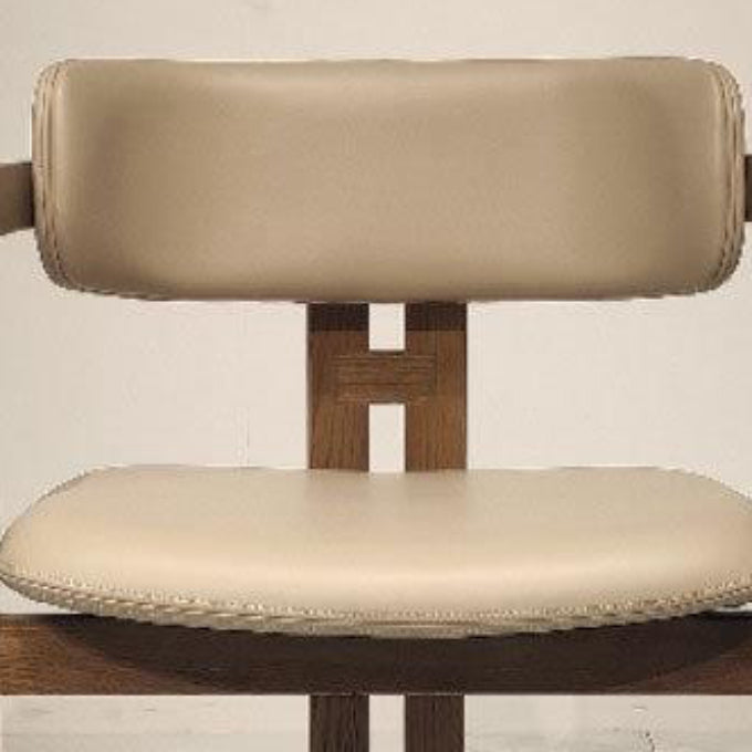 Upholstered Dining Chairs Contemporary Arm Chairs with Wood Base Clearhalo 'Dining Chairs' 'Dining Tables & Seating' 'dining_chair' 'furn' 'furn_dining_chair' 'Furniture' 'Kitchen & Dining Furniture' 6911705