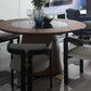 Upholstered Dining Chairs Contemporary Arm Chairs with Wood Base Clearhalo 'Dining Chairs' 'Dining Tables & Seating' 'dining_chair' 'furn' 'furn_dining_chair' 'Furniture' 'Kitchen & Dining Furniture' 6911707