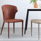 Faux Leather Dining Chairs Wingback Side Chairs with Metal Base Clearhalo 'Dining Chairs' 'Dining Tables & Seating' 'dining_chair' 'furn' 'furn_dining_chair' 'Furniture' 'Kitchen & Dining Furniture' 6911714