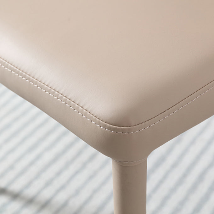 Faux Leather Dining Chairs Wingback Side Chairs with Metal Base Clearhalo 'Dining Chairs' 'Dining Tables & Seating' 'dining_chair' 'furn' 'furn_dining_chair' 'Furniture' 'Kitchen & Dining Furniture' 6911720