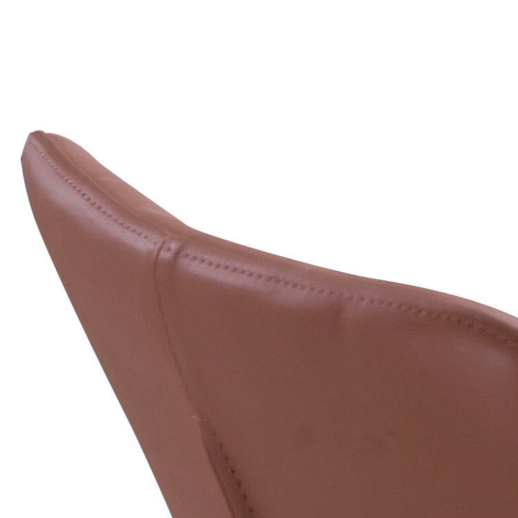 Faux Leather Dining Chairs Contemporary Armless Chairs with Metal Base Clearhalo 'Dining Chairs' 'Dining Tables & Seating' 'dining_chair' 'furn' 'furn_dining_chair' 'Furniture' 'Kitchen & Dining Furniture' 6911812