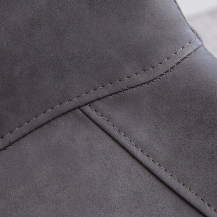Faux Leather Dining Chairs Contemporary Armless Chairs with Metal Base Clearhalo 'Dining Chairs' 'Dining Tables & Seating' 'dining_chair' 'furn' 'furn_dining_chair' 'Furniture' 'Kitchen & Dining Furniture' 6911815
