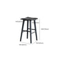 Taburete de bar de estilo moderno, taburete de bar de madera maciza negra para interior