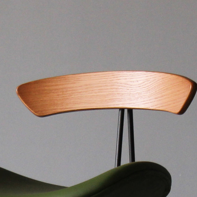 Industrial Style Counter Stool Faux Leather Counter-height Stool for Indoor