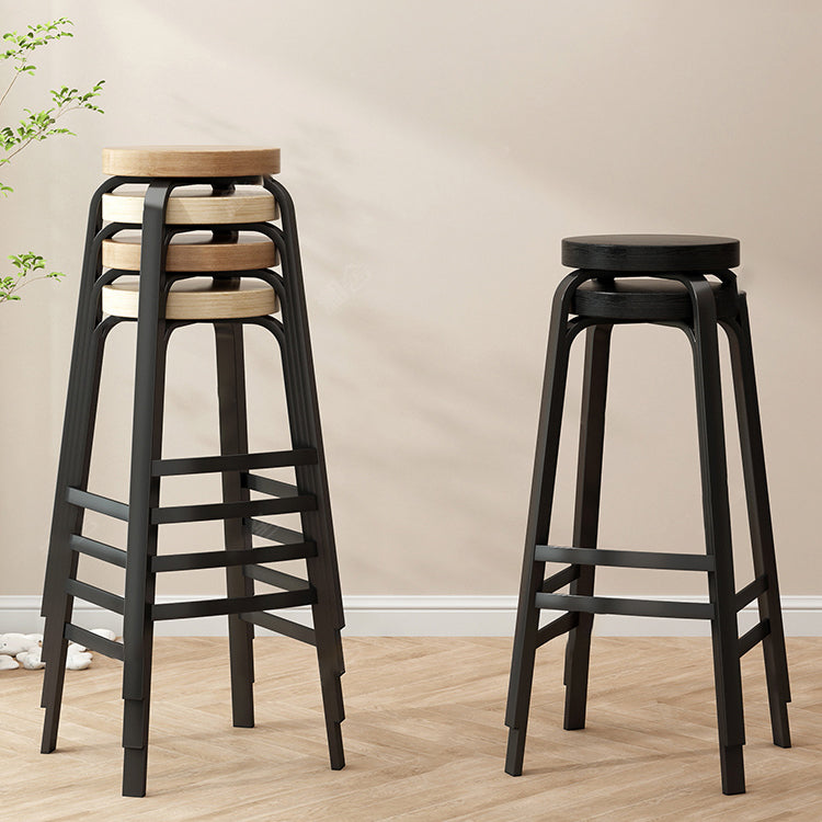 Tabourets de comptoir empilables modernes tabourets de bar sans dos pour restaurant