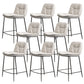 Glam Style Counter Stool Faux Leather Counter-height Stool for Indoor