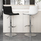 Low Back Dining Stools Adjustable Height Bar Stools with Metal Base