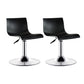 Low Back Dining Stools Adjustable Height Bar Stools with Metal Base
