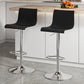 Low Back Dining Stools Adjustable Height Bar Stools with Metal Base