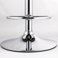 Low Back Dining Stools Adjustable Height Bar Stools with Metal Base