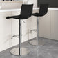 Low Back Dining Stools Adjustable Height Bar Stools with Metal Base