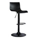 Low Back Dining Stools Adjustable Height Bar Stools with Metal Base