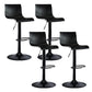 Low Back Dining Stools Adjustable Height Bar Stools with Metal Base