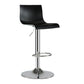 Low Back Dining Stools Adjustable Height Bar Stools with Metal Base