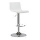 Low Back Dining Stools Adjustable Height Bar Stools with Metal Base