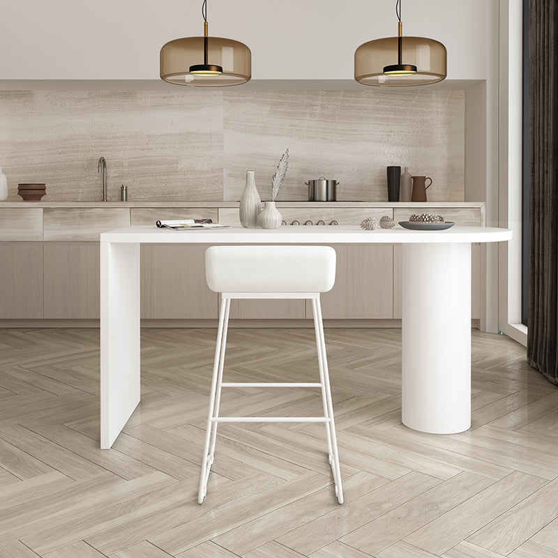 Oval Solid Wood Bar Stool and Table Set 1/2 Pieces Pub Dining Set Clearhalo 'Bar Furniture' 'furn' 'furn_home_bar_bar_sets' 'Furniture' 'Home Bars & Bar Sets' 'home_bar_bar_sets' 'Kitchen & Dining Furniture' 6912391