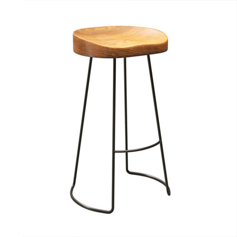 Industrial Pub Dining Set Rectangular 1/5 Pieces Counter Height Set Brown 30"H Stool (Single) Clearhalo 'Bar Furniture' 'furn' 'furn_home_bar_bar_sets' 'Furniture' 'Home Bars & Bar Sets' 'home_bar_bar_sets' 'Kitchen & Dining Furniture' 6912406