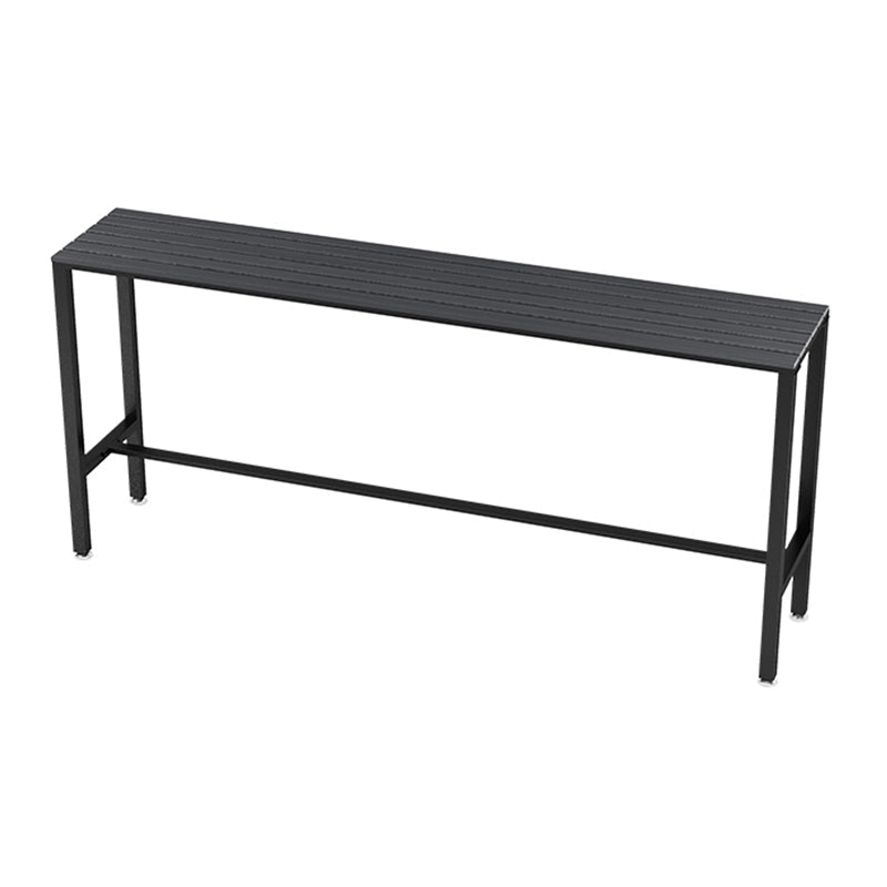 Industrial 1/5/9 Pieces Bar Table Set Wood Counter Table with High Stools for Bar Black 79"L x 16"W Clearhalo 'Bar Furniture' 'furn' 'furn_home_bar_bar_sets' 'Furniture' 'Home Bars & Bar Sets' 'home_bar_bar_sets' 'Kitchen & Dining Furniture' 6912444