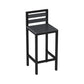 Industrial 1/5/9 Pieces Bar Table Set Wood Counter Table with High Stools for Bar Bright-Black 30"H Stool (Single) Clearhalo 'Bar Furniture' 'furn' 'furn_home_bar_bar_sets' 'Furniture' 'Home Bars & Bar Sets' 'home_bar_bar_sets' 'Kitchen & Dining Furniture' 6912448