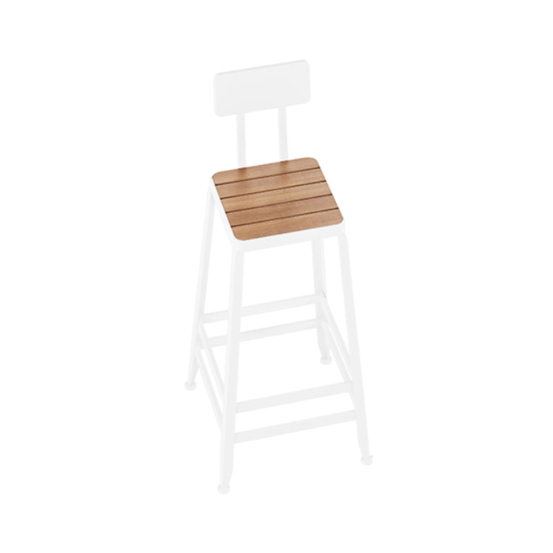 Industrial 1/5/9 Pieces Bar Table Set Wood Counter Table with High Stools for Bar White 30"H Stool (Single) Clearhalo 'Bar Furniture' 'furn' 'furn_home_bar_bar_sets' 'Furniture' 'Home Bars & Bar Sets' 'home_bar_bar_sets' 'Kitchen & Dining Furniture' 6912451