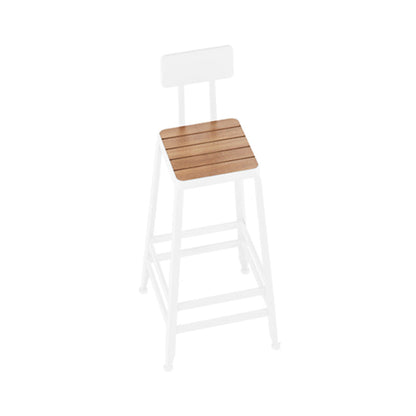 Industrial 1/5/9 Pieces Bar Table Set Wood Counter Table with High Stools for Bar White 30"H Stool (Single) Clearhalo 'Bar Furniture' 'furn' 'furn_home_bar_bar_sets' 'Furniture' 'Home Bars & Bar Sets' 'home_bar_bar_sets' 'Kitchen & Dining Furniture' 6912451