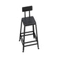Industrial 1/5/9 Pieces Bar Table Set Wood Counter Table with High Stools for Bar Black 30"H Stool (Single) Clearhalo 'Bar Furniture' 'furn' 'furn_home_bar_bar_sets' 'Furniture' 'Home Bars & Bar Sets' 'home_bar_bar_sets' 'Kitchen & Dining Furniture' 6912452